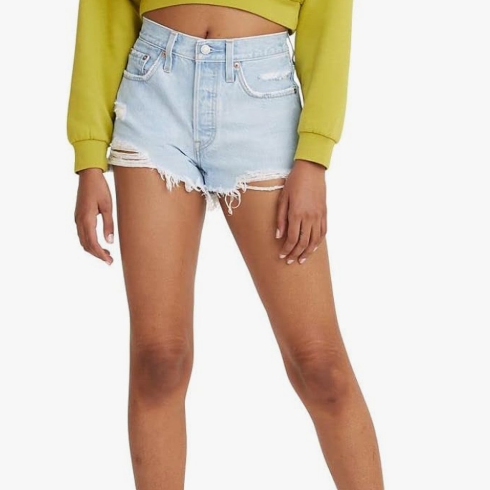 Levi's Women's 501 Light Blue Jean Shorts